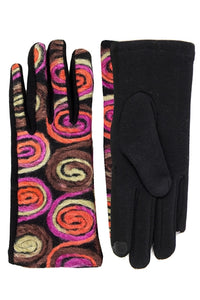Women's Gloves, Yarn Embroidery, Smart Gloves