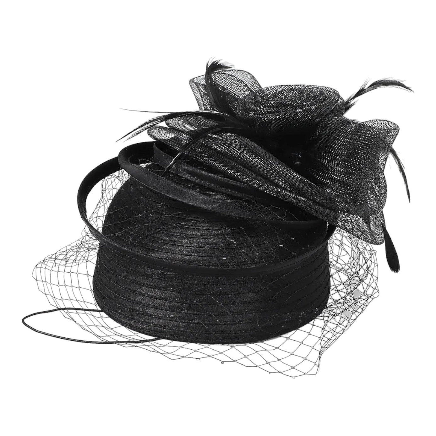Women's Hat, Vintage Fascinator Church Tea Party Pillbox Hat