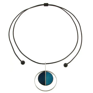 Two Tone Adjustable Necklace, Reversible.