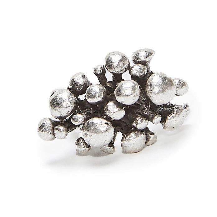 Women's Adjustable Ring, Pewter Base With 925 Silver Plating