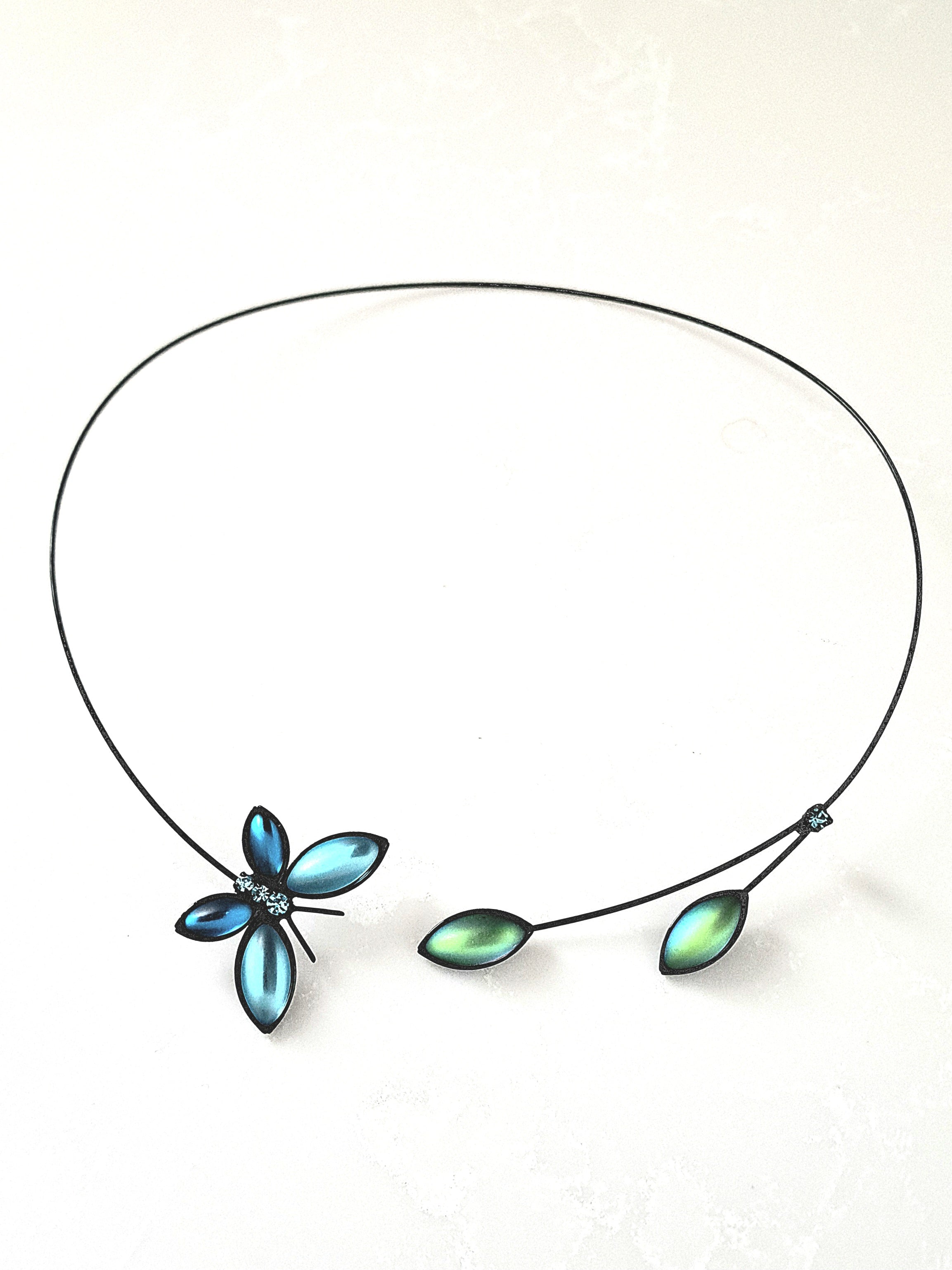 Unique Wearable Art Necklace Butterfly Design