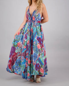 Women's Stylish African Print Maxi Dress