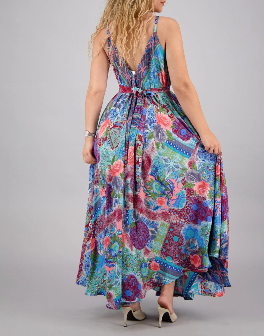 Women's Stylish African Print Maxi Dress