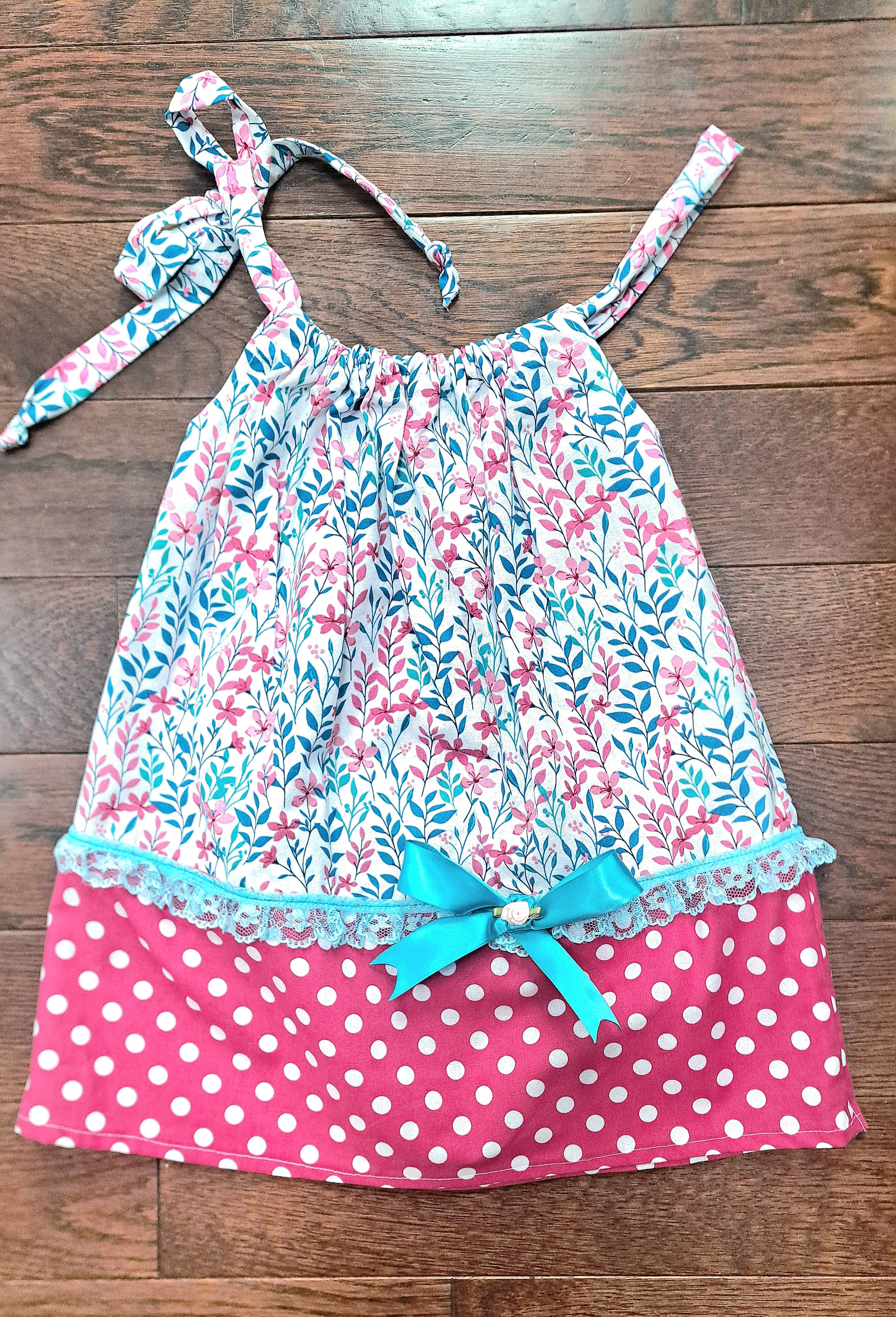 Pillowcase Style Toddler Girls Dress