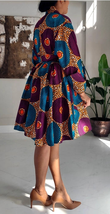 Stylish Classic African Print Women's Dress