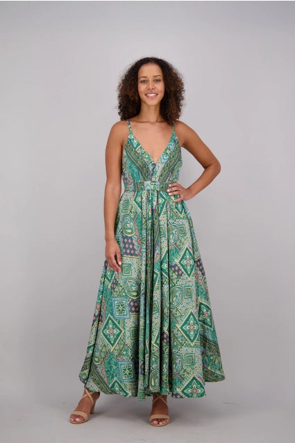 Women's Stylish African Print Maxi Dress