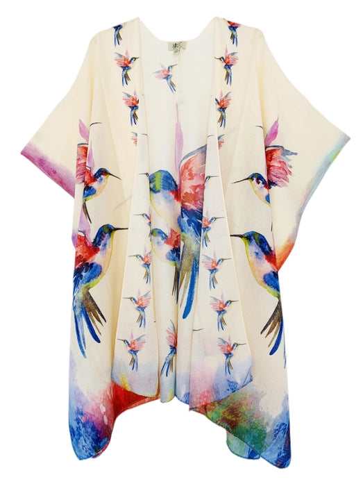 Women's Kimono, Unisex, Hummingbird Print Design