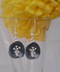 Lily Pad Drop Style Earrings