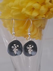 Lily Pad Drop Style Earrings