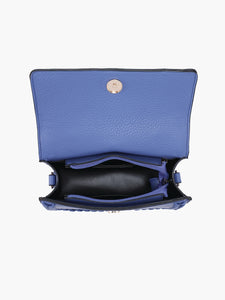 Women's Purses - Lanier Whipstitch Structured Crossbody Bag Periwinkle Color