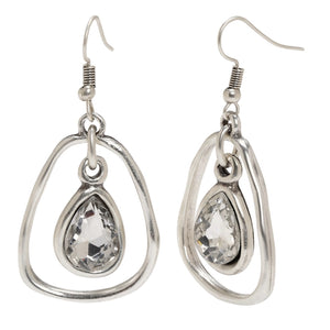 Pewter Earrings with 925 Silver Plating