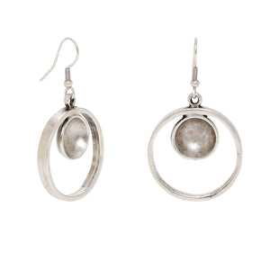 Handmade Pewter Hoop Earrings