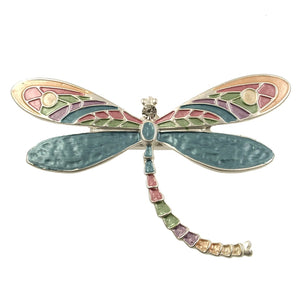 Peach Color Magnetic Dragonfly Brooch