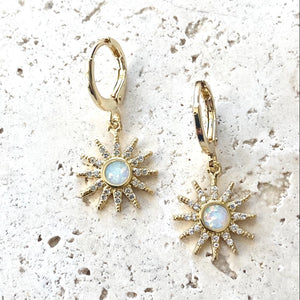 Opal Sun Earrings