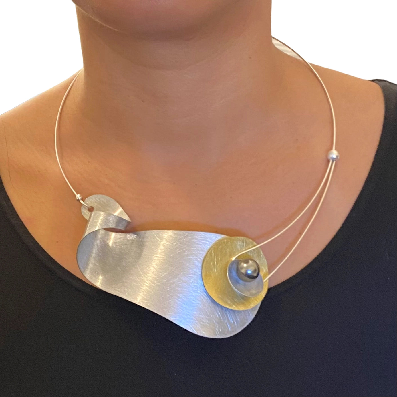 Unique Work of Wearable Art Statement Necklace