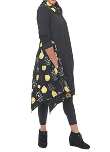 Women's Asymmetrical Hem Style Dress with Side Pockets