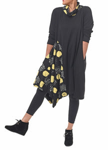 Women's Asymmetrical Hem Style Dress with Side Pockets