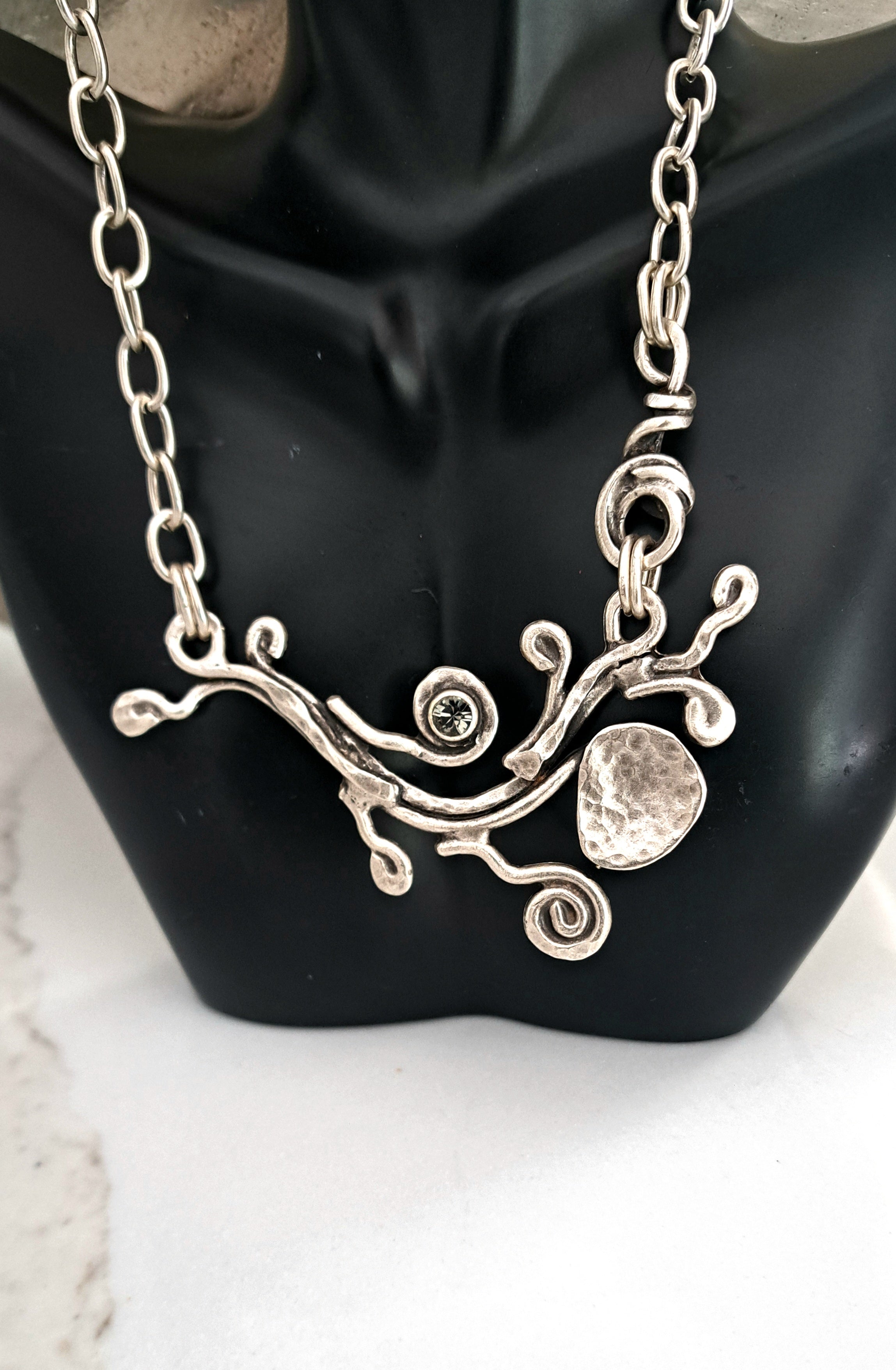 Stunning Handmade Pewter Necklace