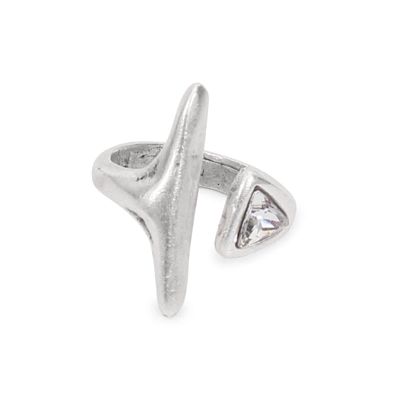 Handmade Clear Crystal Adjustable Women's Ring