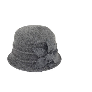 Women's Winter Hat, Boiled Wool Bucket Shape