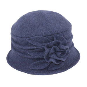 Women's Winter Hat, Boiled Wool, Bucket Shape